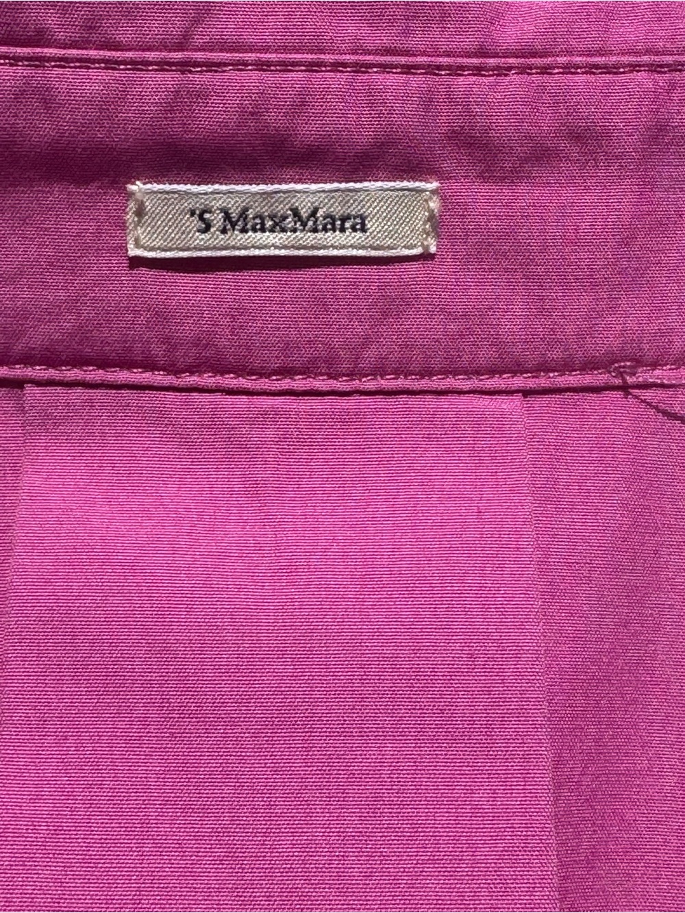 Max Mara Pink 100% Cotton Belted Shirt Dress, EU 46 / US 16 - Picture 5 of 9